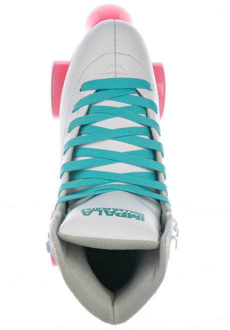 Quad Rollschuhe / Rollerskates white Close-Up2