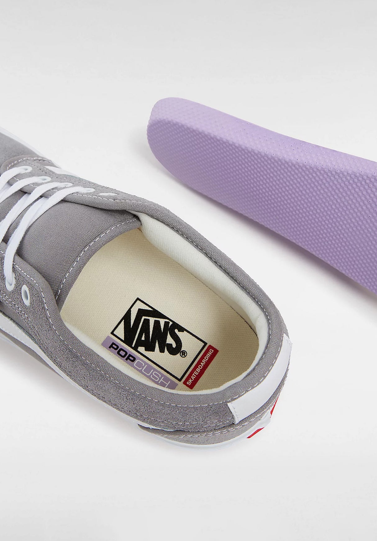 Skate Chukka Low Sidestripe lightgrey Seitenansicht