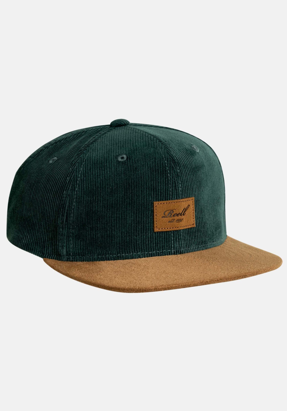 Suede 6-Panel darkgreen-cord Vorderansicht