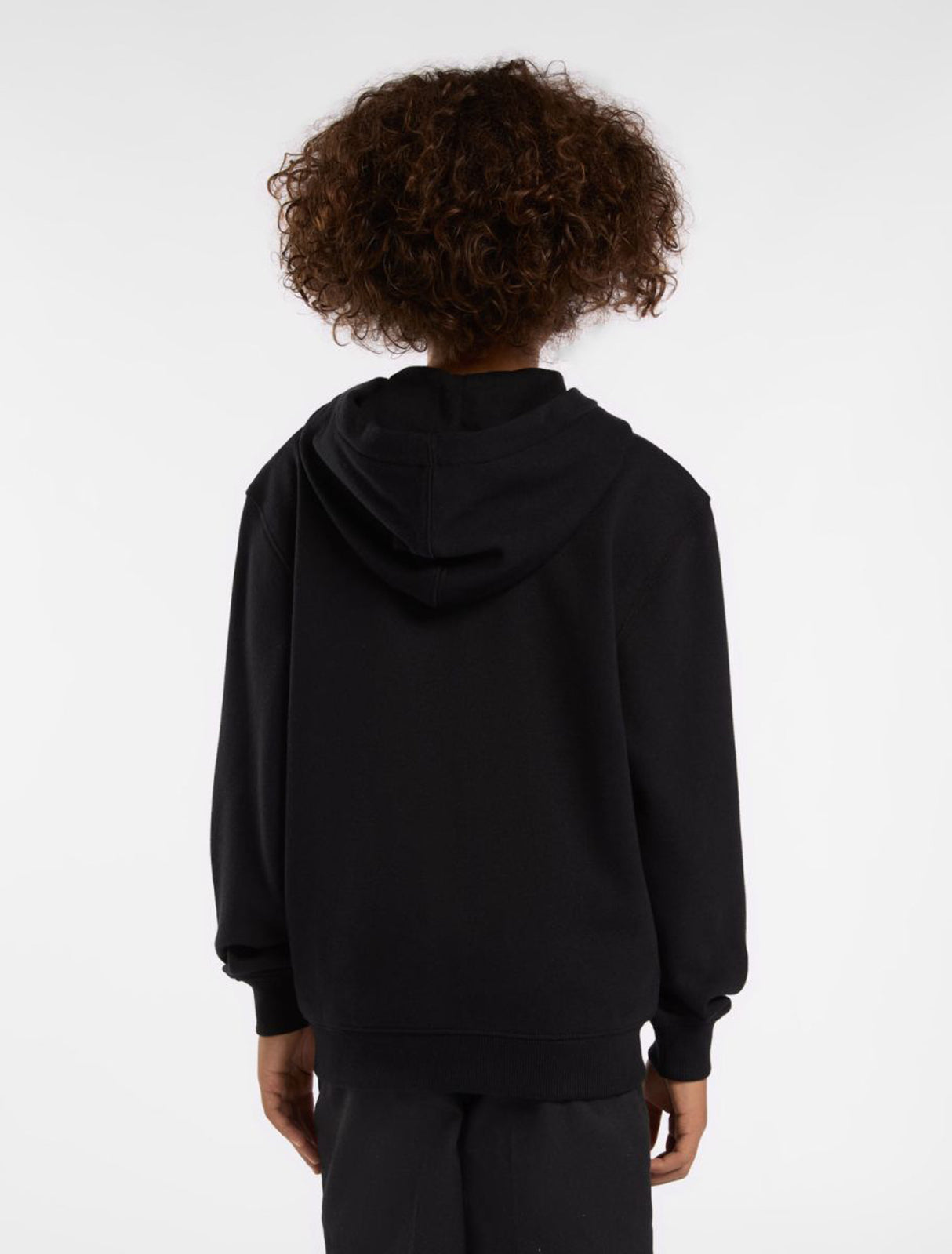 Terry Full Zip Youth black Rueckenansicht