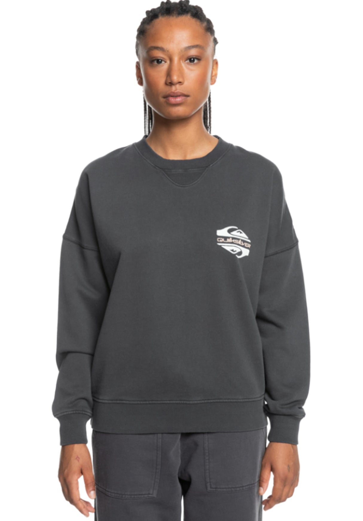 Uni Oversized Crew tarmac Rueckenansicht