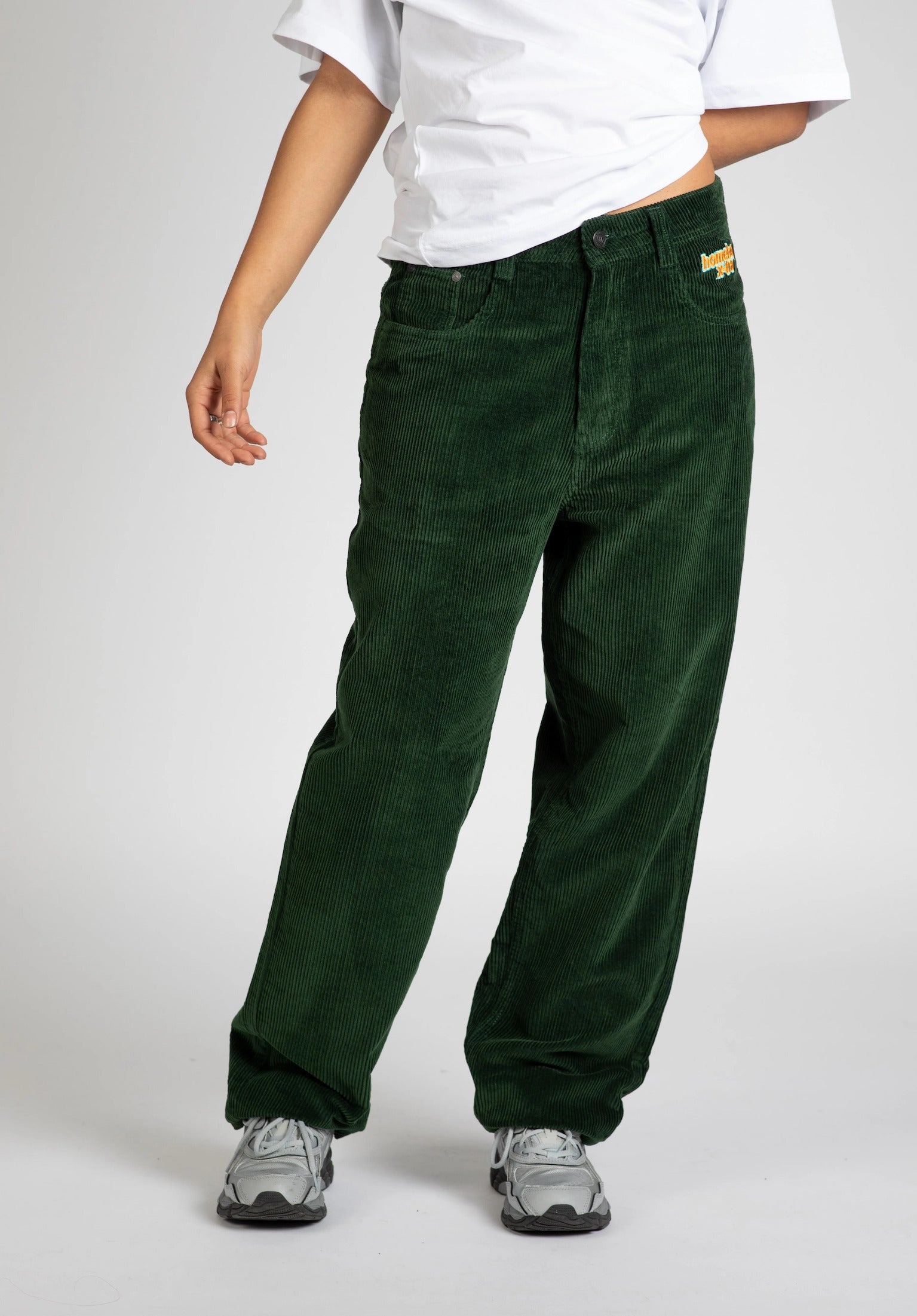 Herren Cordhose Baggy Regular Fit - Bequeme Stoffhose Mit Seitentaschen