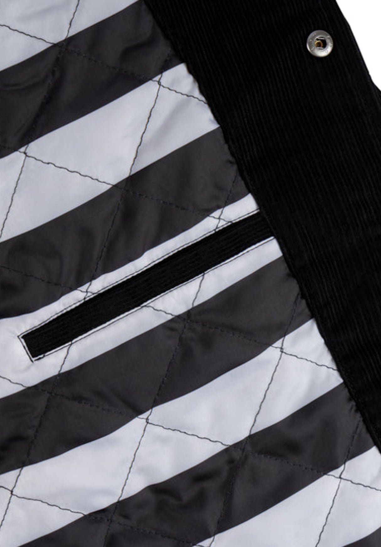 x Beetlejuice Sandworm Corduroy Coaches Jacket black Oberansicht