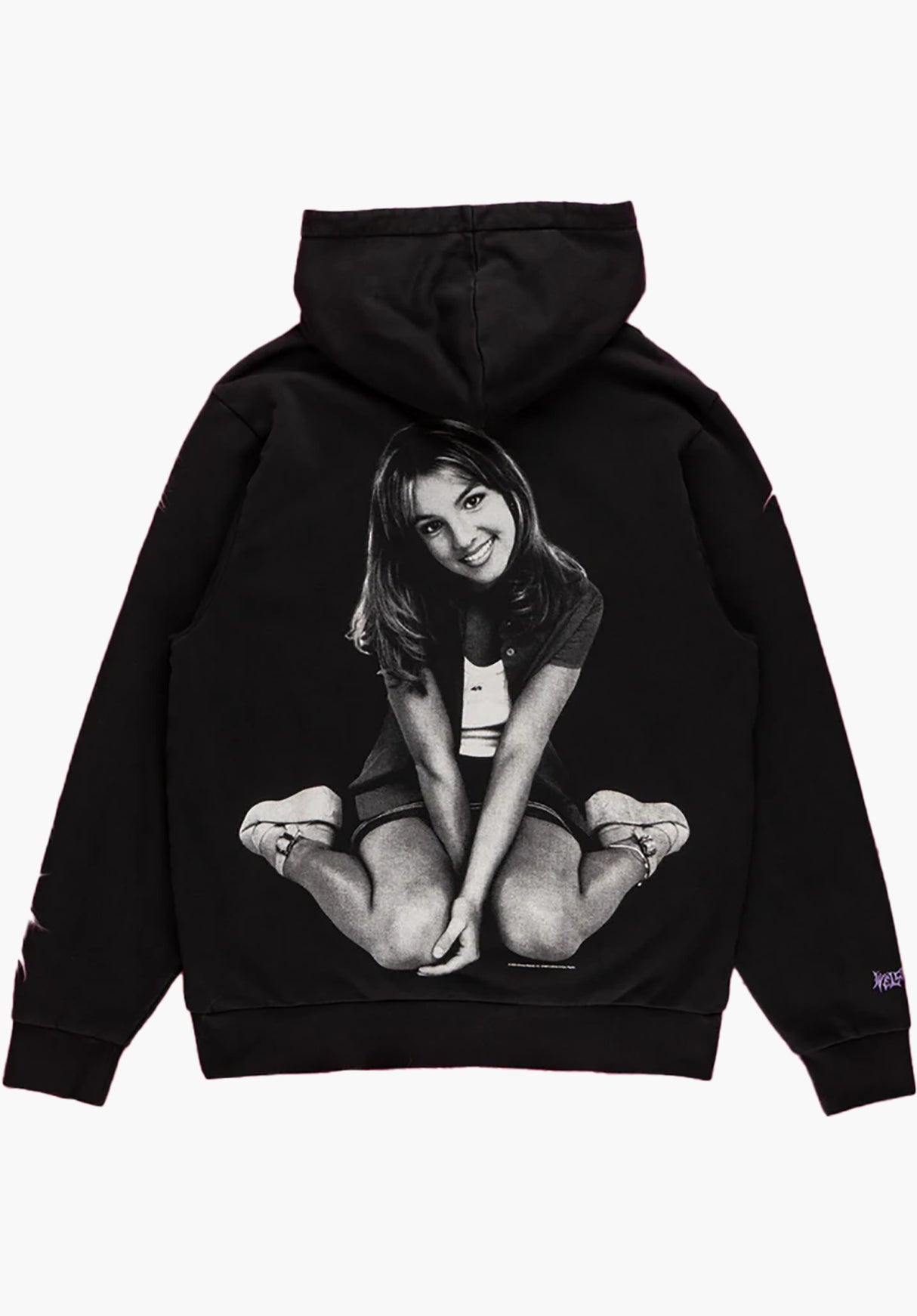 x Britney Spears Flower Pigment Dyed black Rueckenansicht