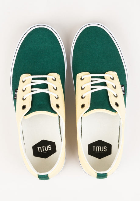 Clubman vanilla-darkgreen-white Close-Up2