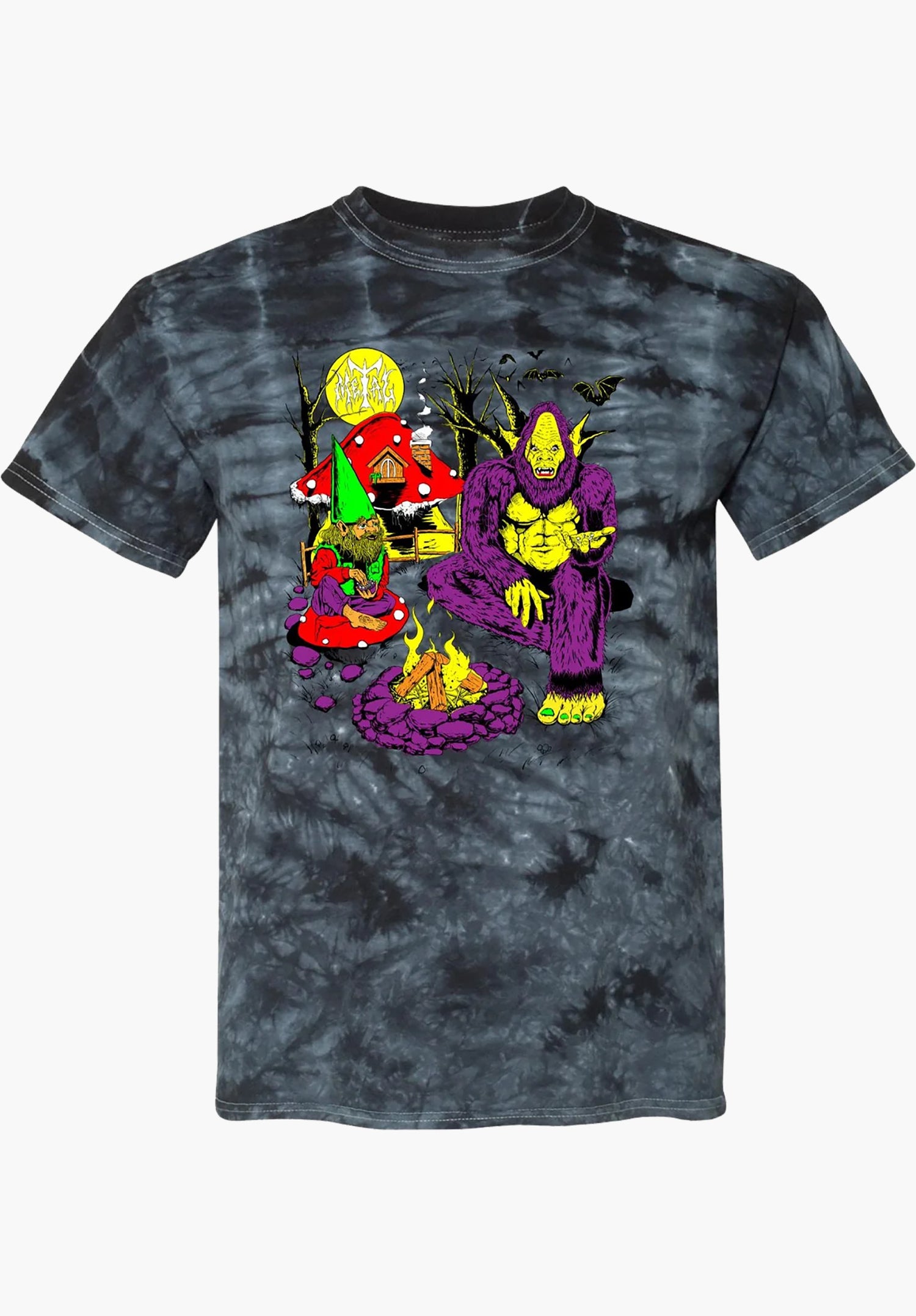 Gnome Meets Bigfoot tie-dye Vorderansicht Zoom Image