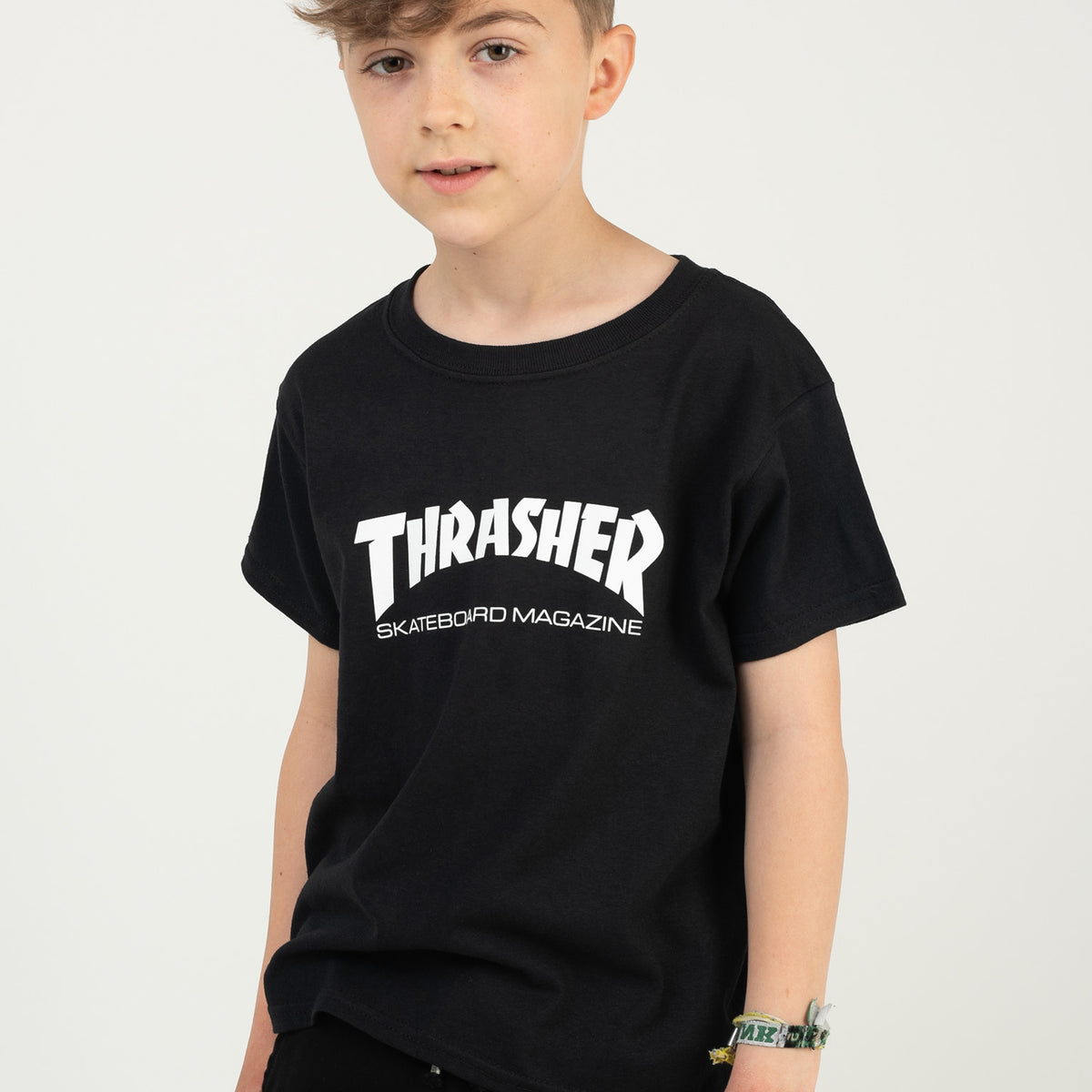 Skate Mag Kids Thrasher TShirt in black für Kinder TITUS