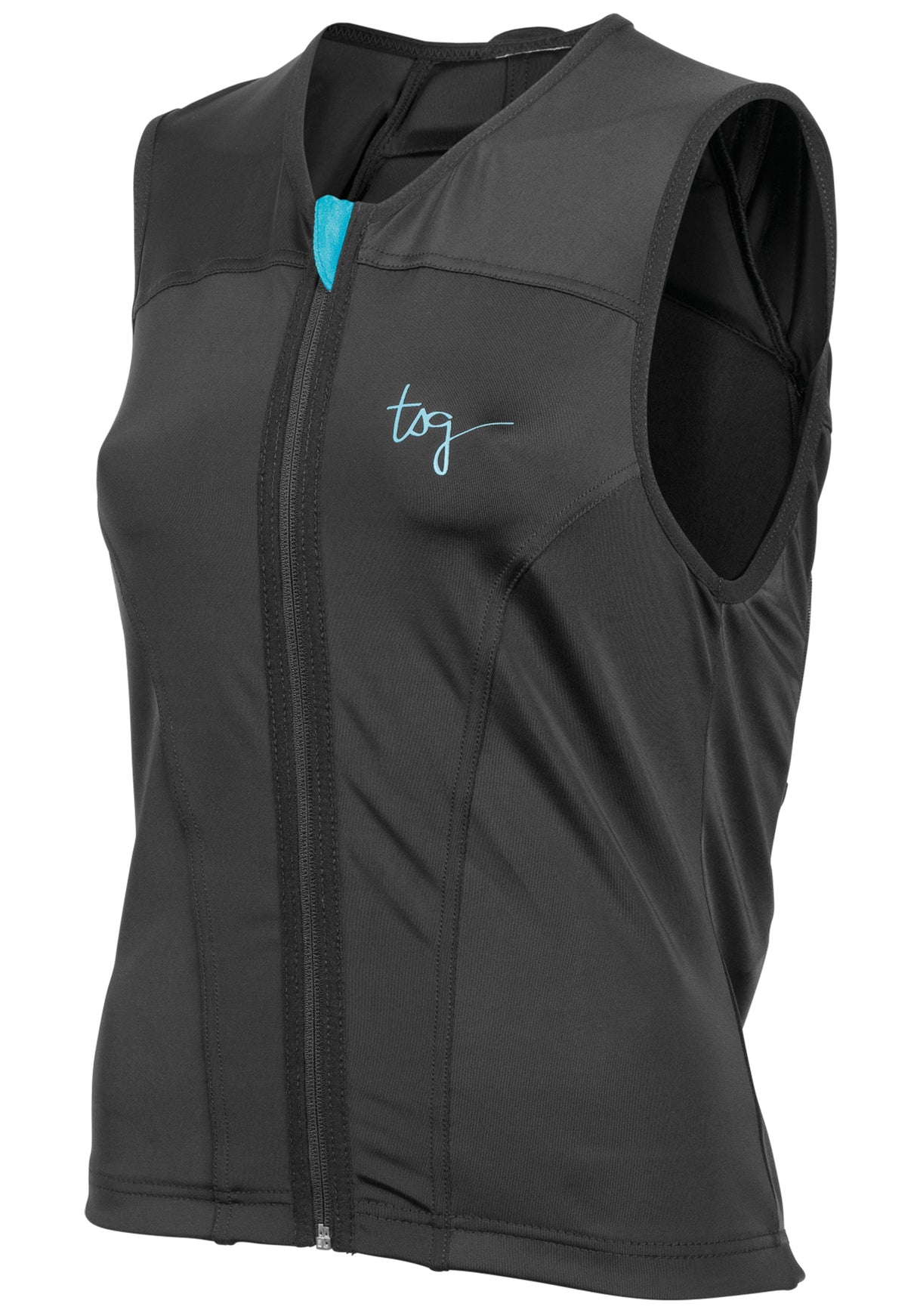 Backbone Vest WMN A black-blue Rückenansicht