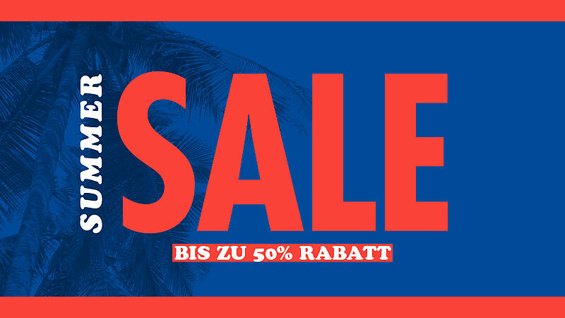 Summer Sale mit bis zu 50% Rabatt