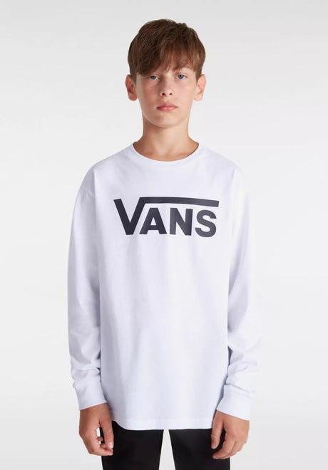 Vans By Vans Classic Boys Longsleeve white-black – Vorderansicht