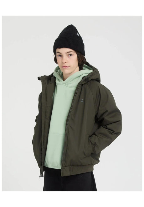 Volcom Hernan 10K Kids Winterjacke rinsedblack – Vorderansicht
