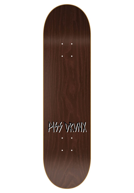 Piss Drunx Logo Deck black-white – Rückenansicht