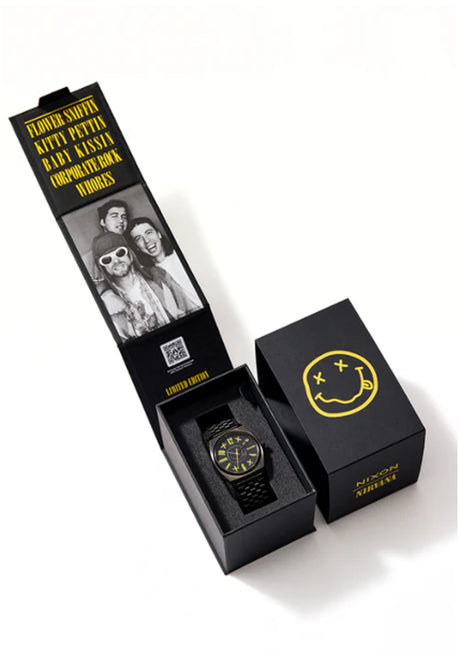 Nixon x Nirvana Time Teller Uhr black – Detailansicht 2