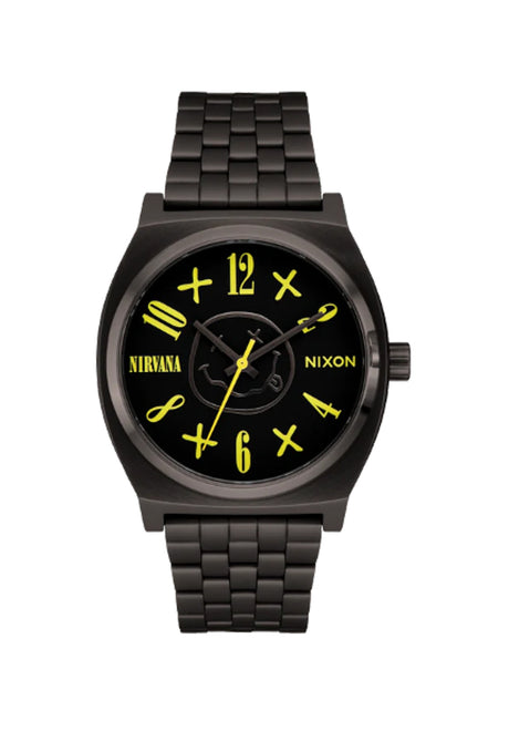 Nixon x Nirvana Time Teller Uhr black – Vorderansicht
