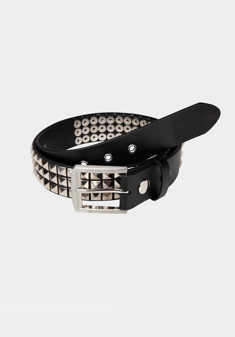 Santa-Cruz Triple Set Gürtel black-silver – Vorderansicht