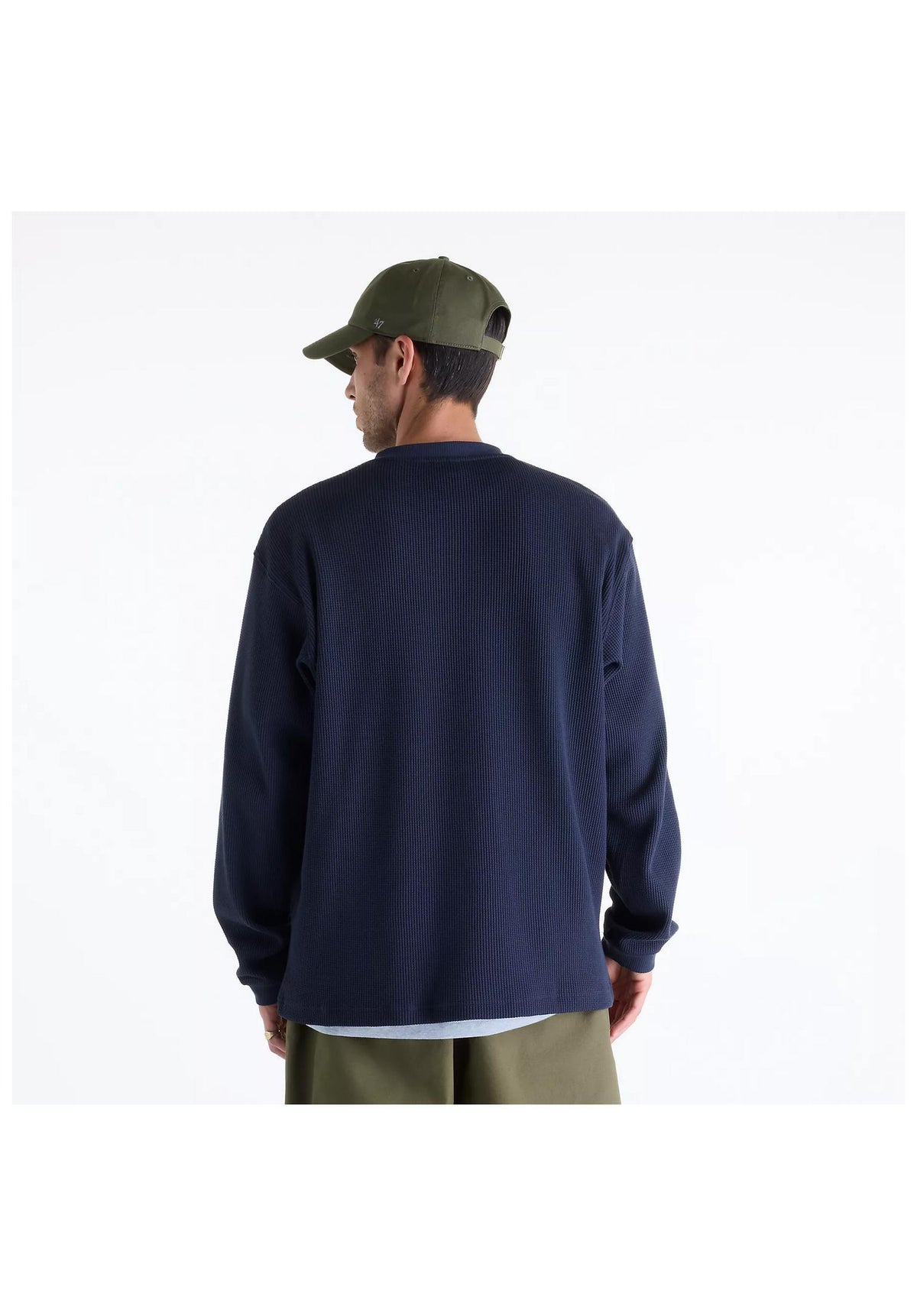 New Balance Numeric Waffle Knit Longsleeve night – Rückenansicht