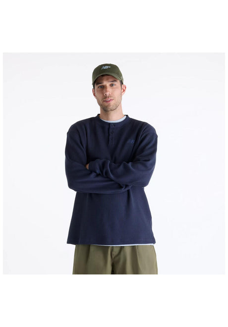 New Balance Numeric Waffle Knit Longsleeve night – Vorderansicht
