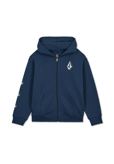 Volcom Iconic Stone Gid Kids Hoodie dustbowl-indigo – Vorderansicht