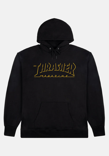 Thrasher Shadow Mag Logo Hoodie black – Vorderansicht