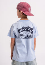 TITUS Heritage Clean Kids T-Shirt  heavenbluefaded – Rückenansicht