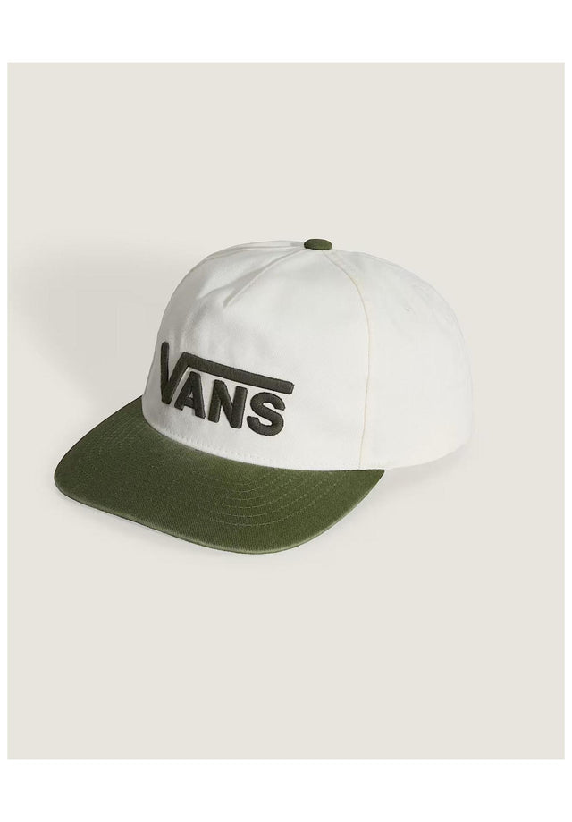 Drop V Logo Snapback green-balsam Vorderansicht