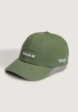 Vans Check Side Curved Bill Jockey Cap pineforest – Vorderansicht