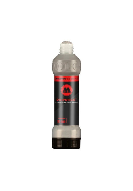 Molotow Dripstick Permanent Paint 860 DS Marker 10mm Sprühdose metalliccrome – Vorderansicht