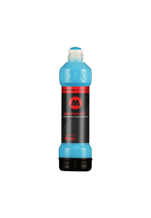 Dripstick Permanent Paint 860 DS Marker 10mm schaockblau-mittel Vorderansicht