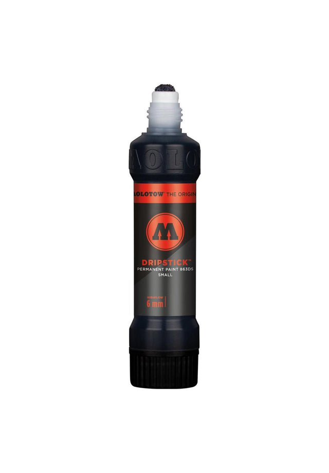 Dripstick Permanent Paint 863 DS Marker 6mm signalschwarz Vorderansicht