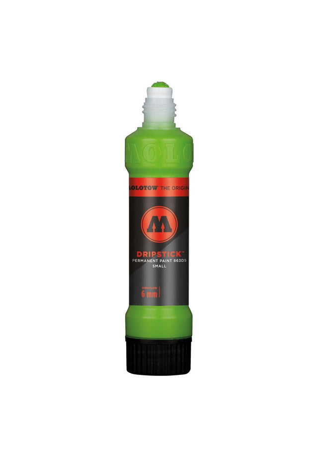 Dripstick Permanent Paint 863 DS Marker 6mm cremegruen Vorderansicht