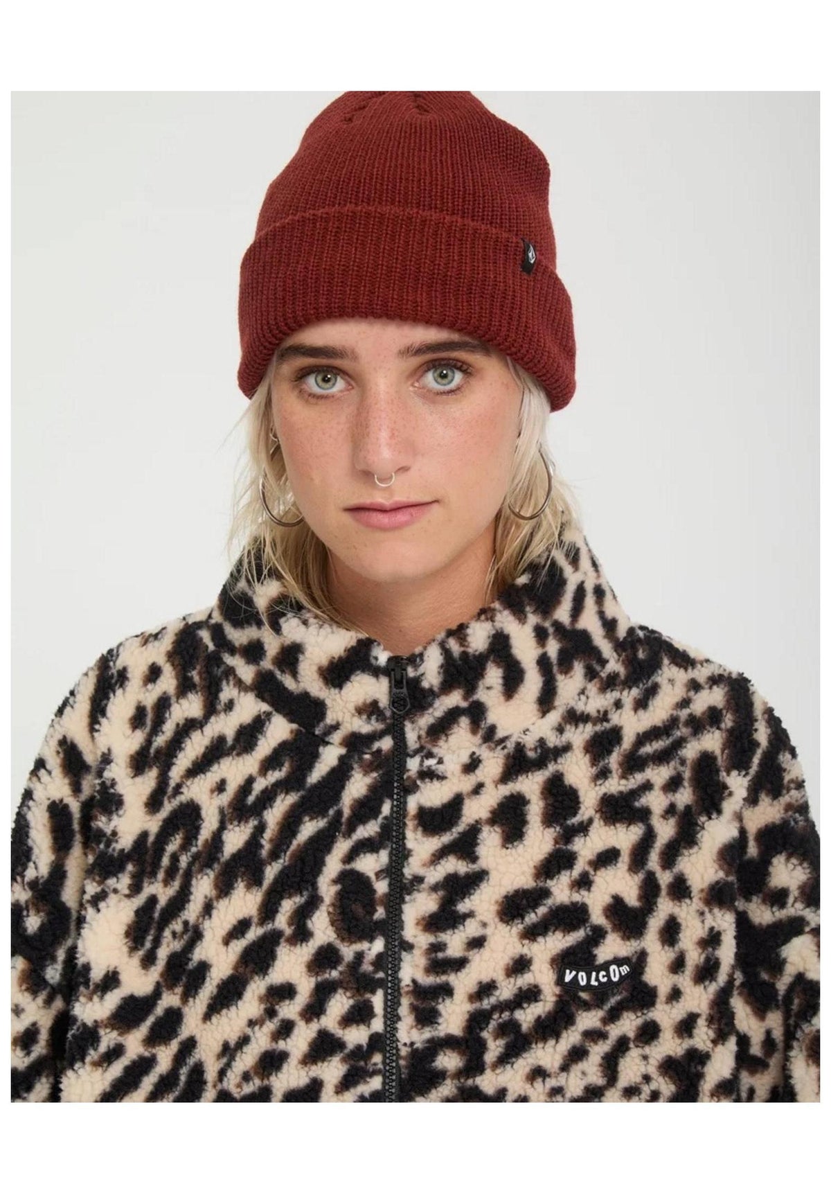 Volcom Wylding Out Sherpa Übergangsjacke animalprint – Detailansicht 1