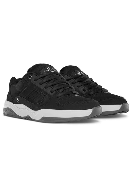 éS TJ Rogers Schuhe Jungs black-white-grey – Rückenansicht