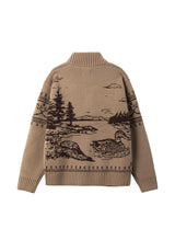 Dark Seas Old Timer Strickjacke timberwolf – Detailansicht 2