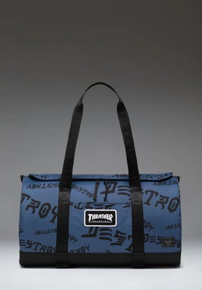 x Thrasher Skate Duffle oceana/dark navy destroy Vorderansicht