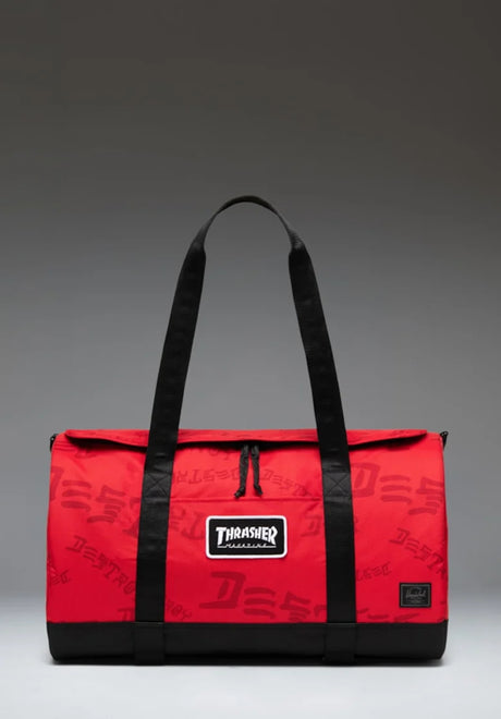 x Thrasher Skate Duffle racing rd/brbds chrry Vorderansicht