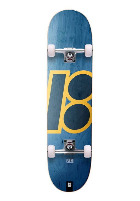 Plan-B Team Classic Stained Komplettboard blue – Vorderansicht
