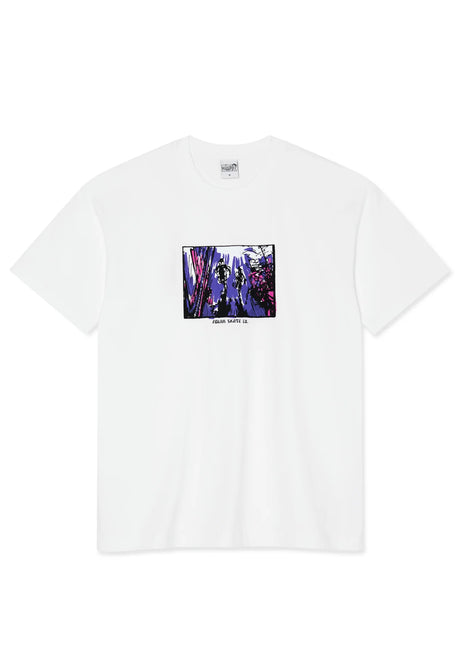 Polar Skate Co Running T-Shirt white – Vorderansicht