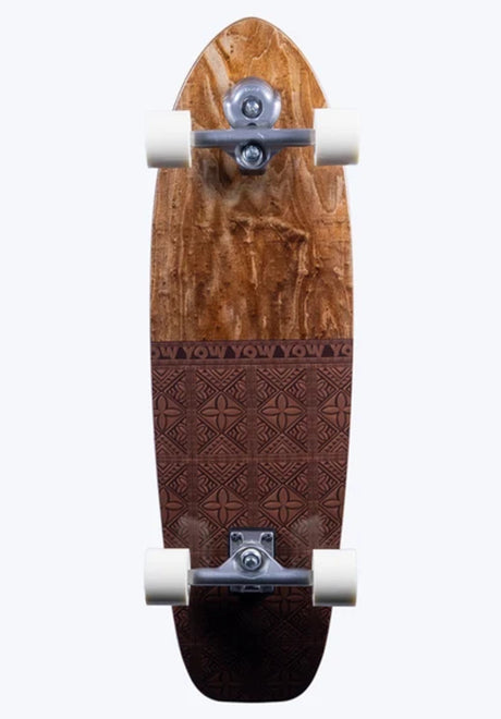 YOW Teahupoo Power Surfing 34" Surfskate Cruiser-Komplett lightbrown-brown – Vorderansicht