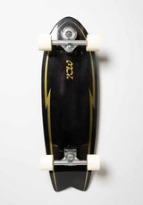 YOW Pipe Power Surfing 32" Surfskate Cruiser-Komplett black – Vorderansicht
