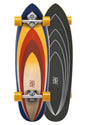 J-Bay Power Surfing 33 Surfskate yellow-red-blue Vorderansicht