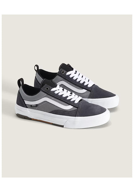 Vans Skate Old Skool Wafflecup Schuhe Jungs 2-tone-grey – Rückenansicht