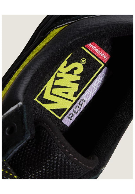 Vans Skate Old Skool Wafflecup Schuhe Jungs reflectiveblack-lime – Oberansicht