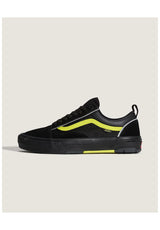 Vans Skate Old Skool Wafflecup Schuhe Jungs reflectiveblack-lime – Vorderansicht