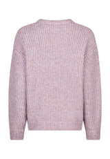 iriedaily Hairiette Knit Strickpullover lilamelange – Rückenansicht