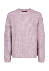 iriedaily Hairiette Knit Strickpullover lilamelange – Vorderansicht
