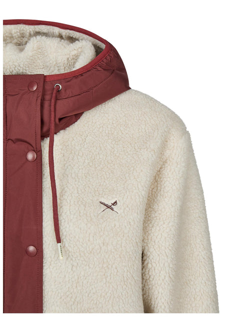iriedaily Arctik Long Jacket Winterjacke darkrum – Detailansicht 1