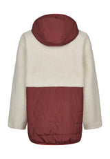 iriedaily Arctik Long Jacket Winterjacke darkrum – Rückenansicht