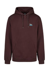 iriedaily Smokin Van Hoodie aubergine – Vorderansicht