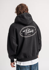 TITUS Mavi Hoodie black – Vorderansicht