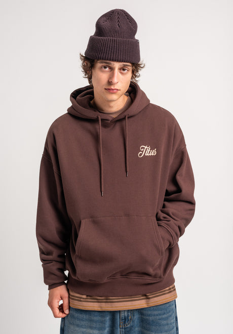 TITUS Nika Hoodie darkbrown – Rückenansicht